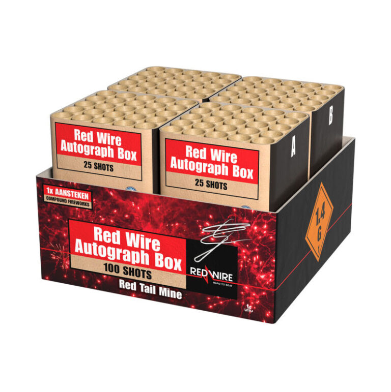 red-wire-autograph-box-100-schuss-feuerwerkverbund-stahlkaefig